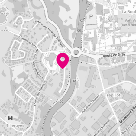 Plan d'accès au bureau WeMa de Besançon