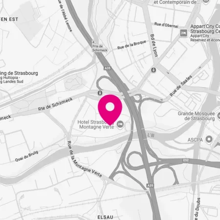 Plan d'accès au bureau WeMa de Strasbourg