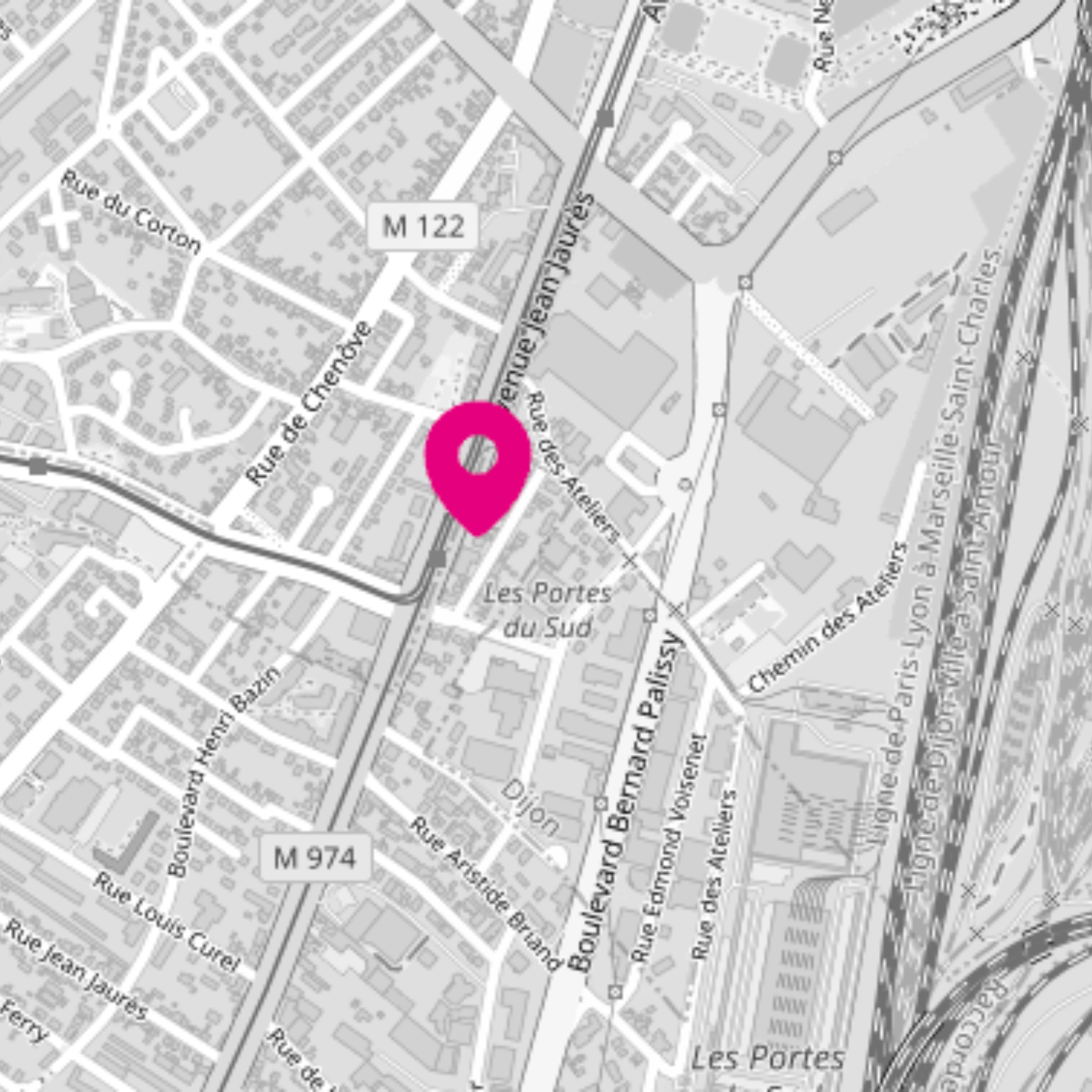 Plan d'accès au bureau WeMa de Dijon