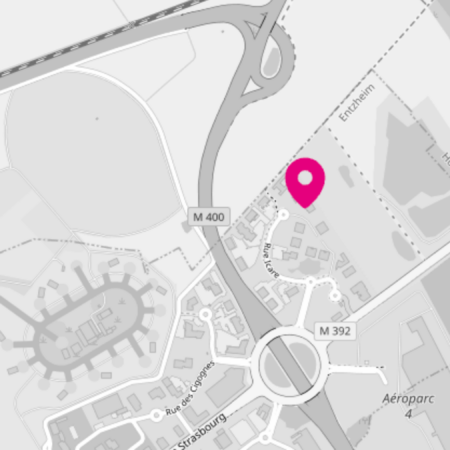 Plan d'accès au bureau WeMa d'Entzheim