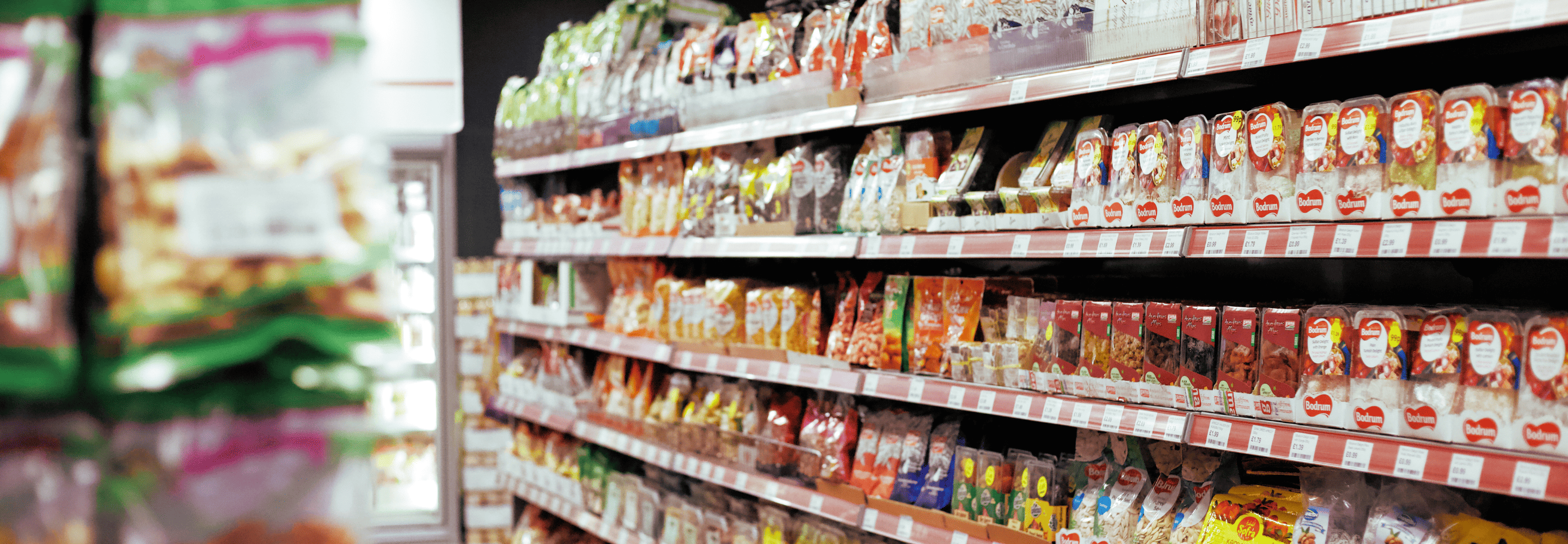 Rayonnage d'une grande surface / supermarché