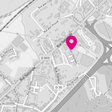Plan d'accès au bureau WeMa de Morsbach
