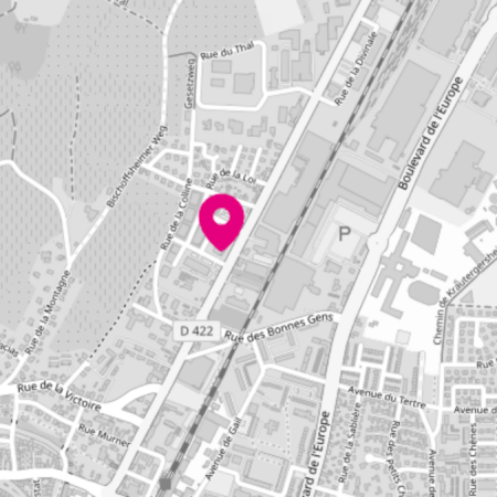 Plan d'accès au bureau WeMa d'Obernai