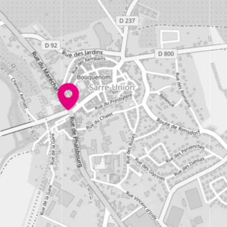 Plan d'accès au bureau WeMa de Sarre-Union