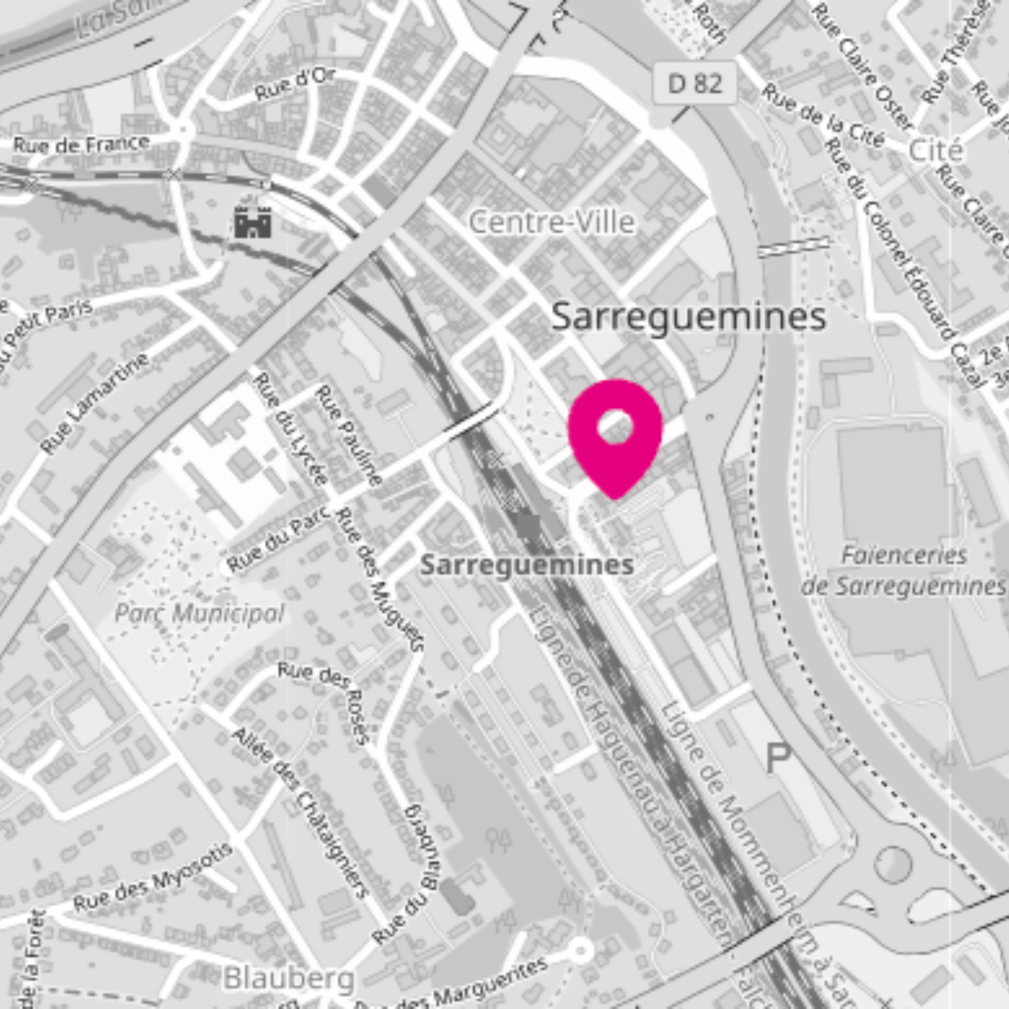 Plan d'accès au bureau WeMa de Sarreguemines