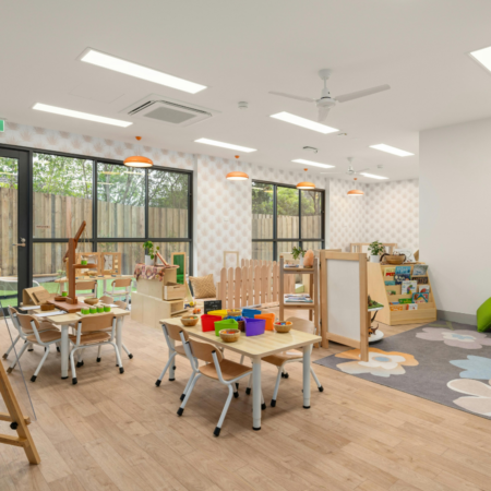 Photo représentant une crèche et ses activités pour enfants
